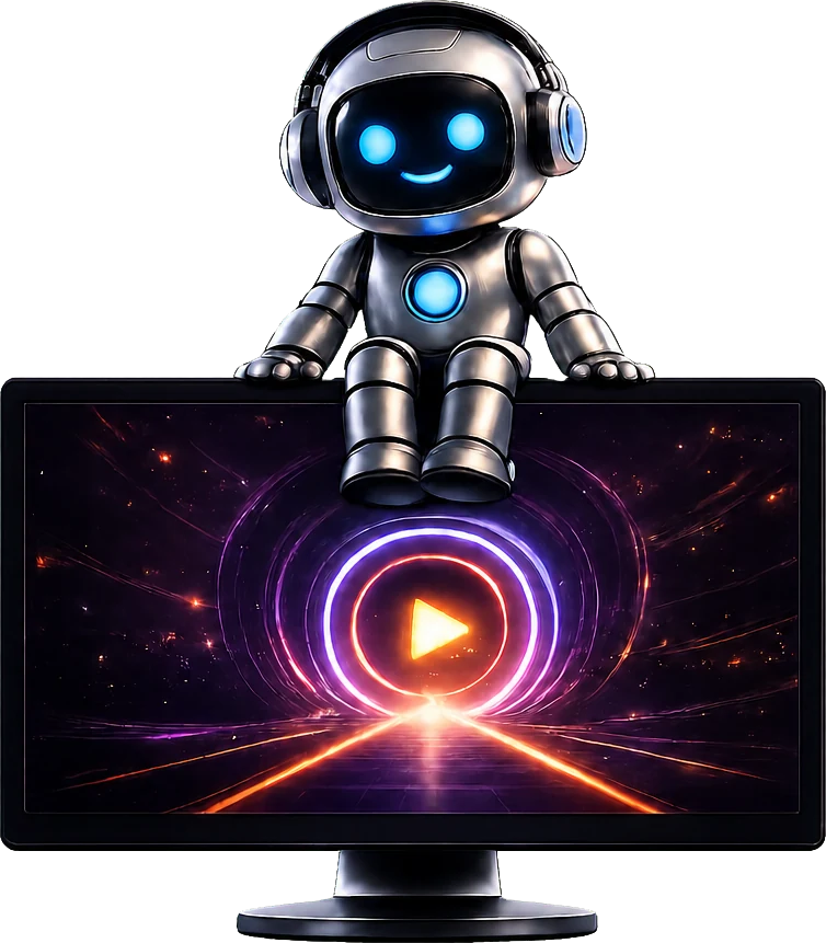 Robot Tech2u przy stanowisku do produkcji wideo